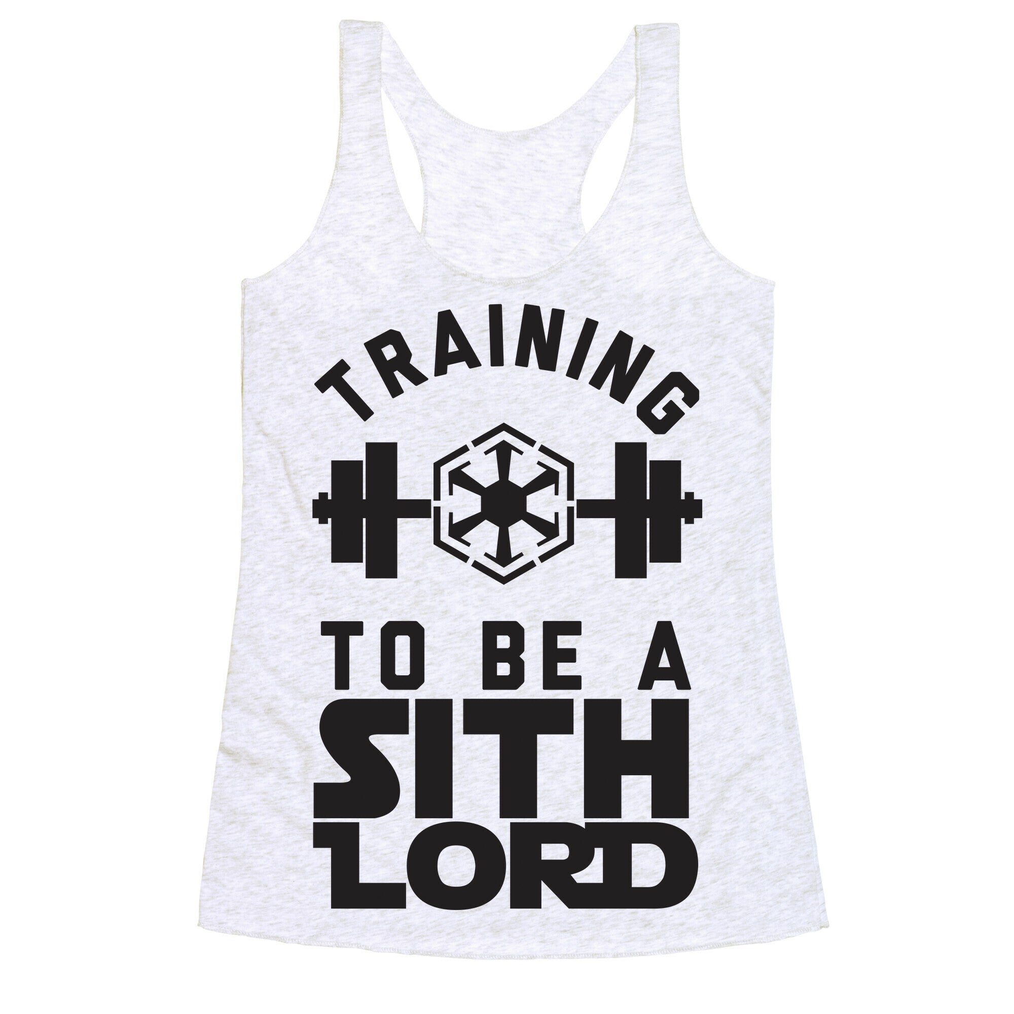 Training To Be A Sith Lord Racerback Tank